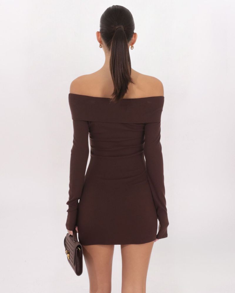 OFF SHOULDER HARDWARE DRESS