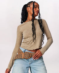 BE MY BABY TEE-TROPICAL NUT