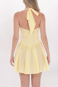 HALTER A-LINE DRESS