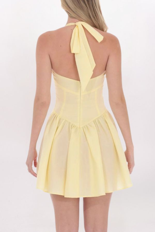 HALTER A-LINE DRESS