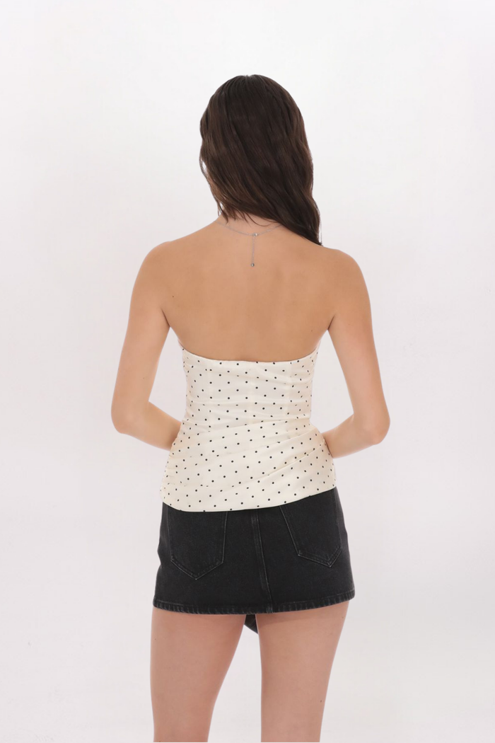 POLKA DOT TUBE TOP