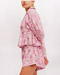 BEAUTY SLEEP PJ TOP/SHORT, BLUSHING COMBO