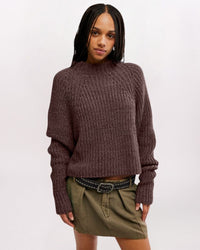 LOW TIDE PULLOVER SWEATER, CHOCO
