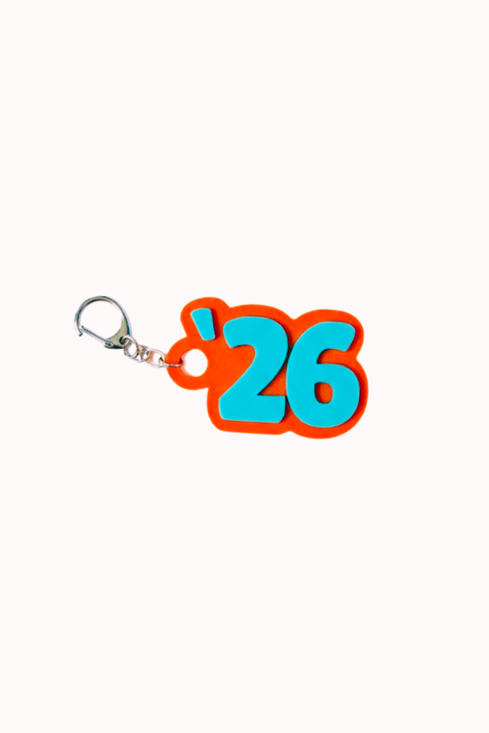 3D PRINTED GRAD YEAR KEYCHAIN - 2026