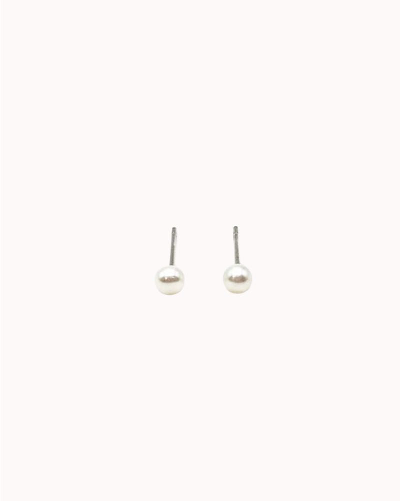 4MM FRESHWATER PEARL STUD