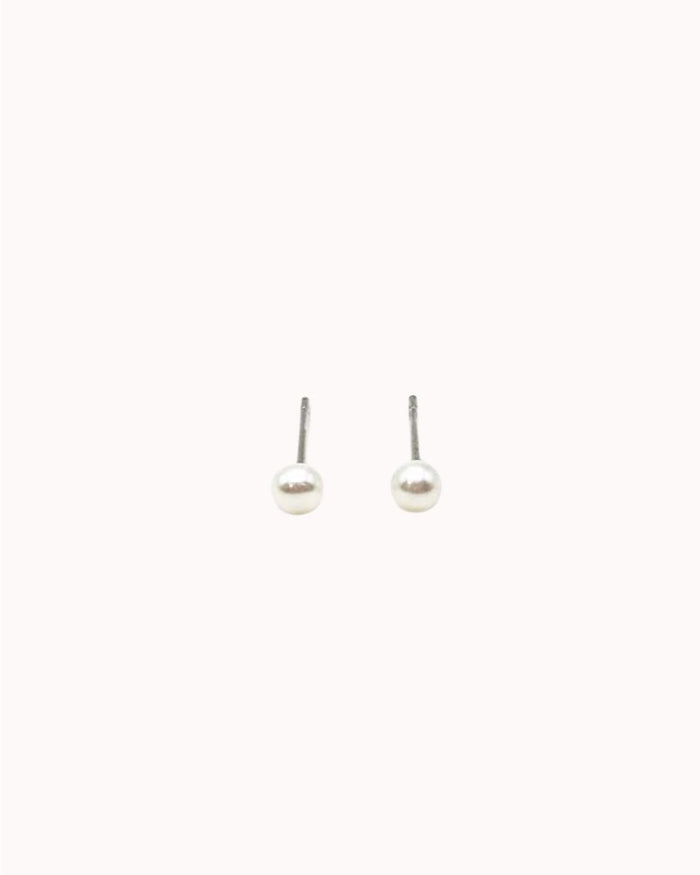 4MM FRESHWATER PEARL STUD