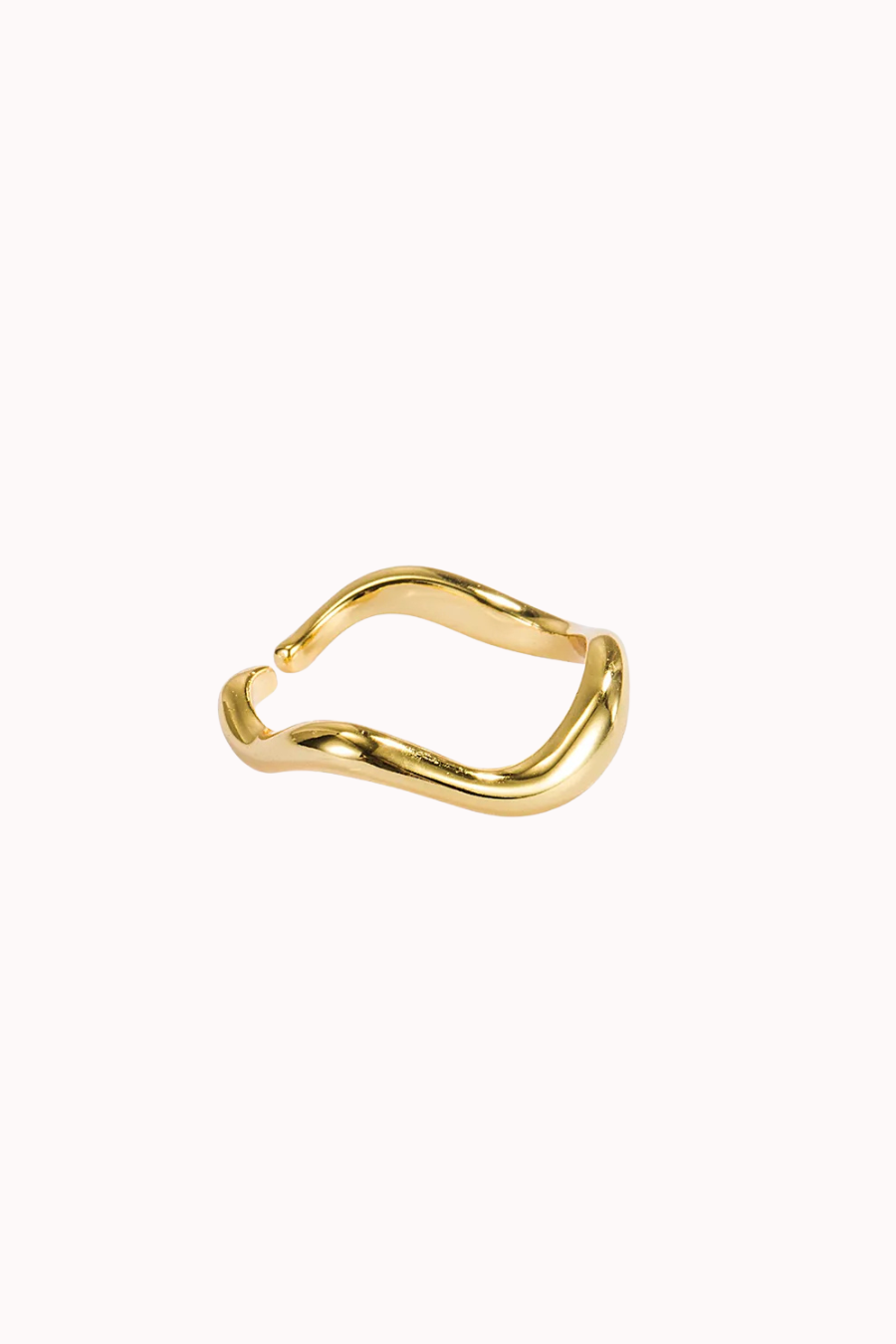 WAVY RING - 18K GOLD DIPPED STERLING SILVER