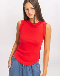 SEAM DETAIL RIB TANK, RED