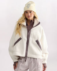 HIT THE SLOPES COCOON JACKET, CREAM CLOUD