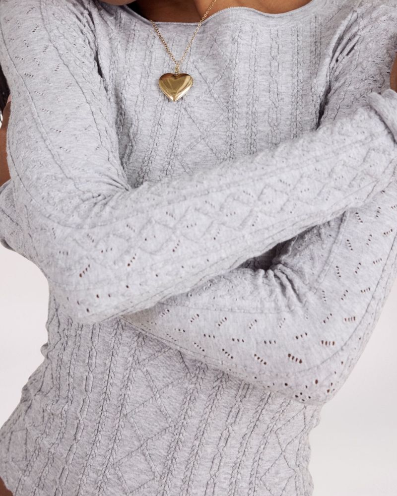 SO SOFT SEAMLESS MODAL CALBE TOP, H GREY