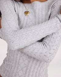 SO SOFT SEAMLESS MODAL CALBE TOP, H GREY