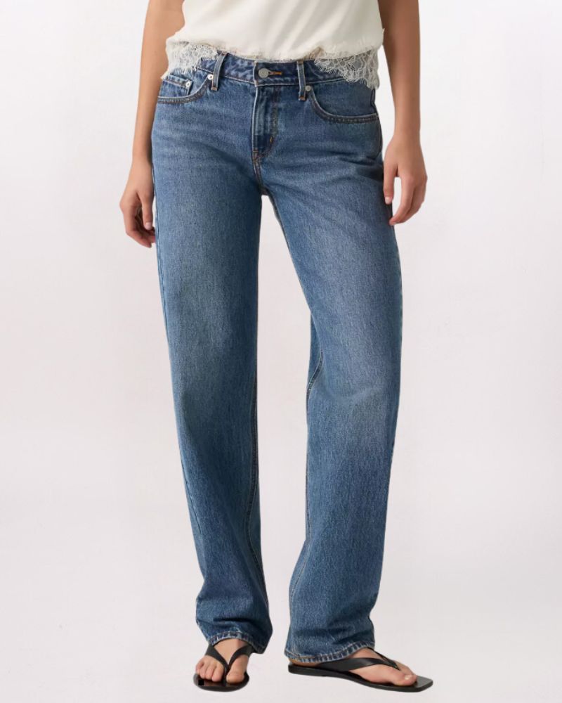 LOW STRAIGHT DENIM, REAL RECOG