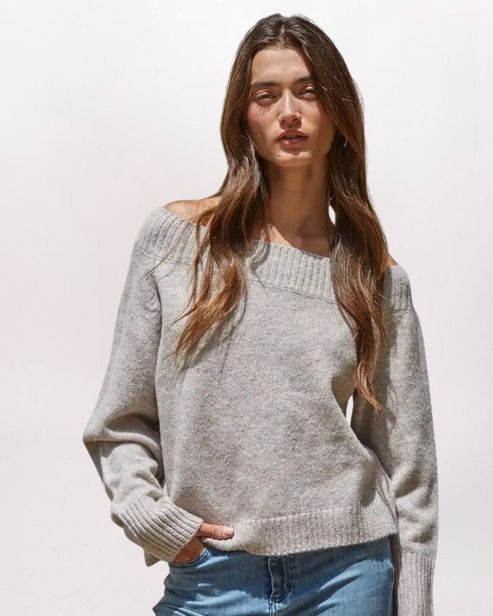 OFF SHOULDER COZY SWEATER
