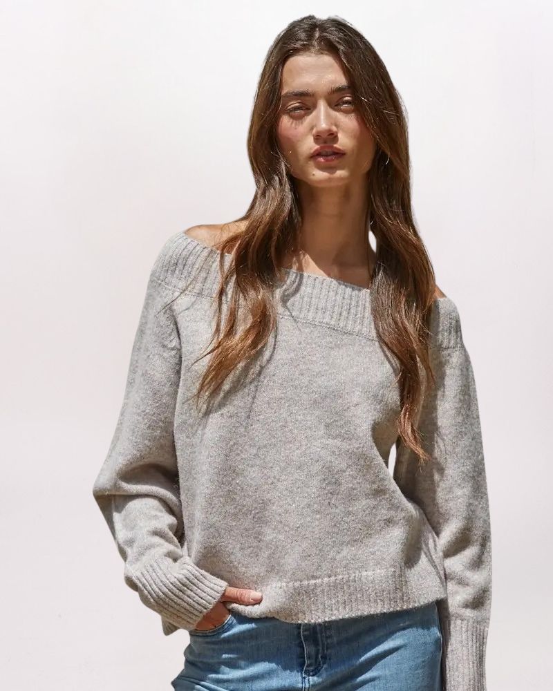 OFF SHOULDER COZY SWEATER