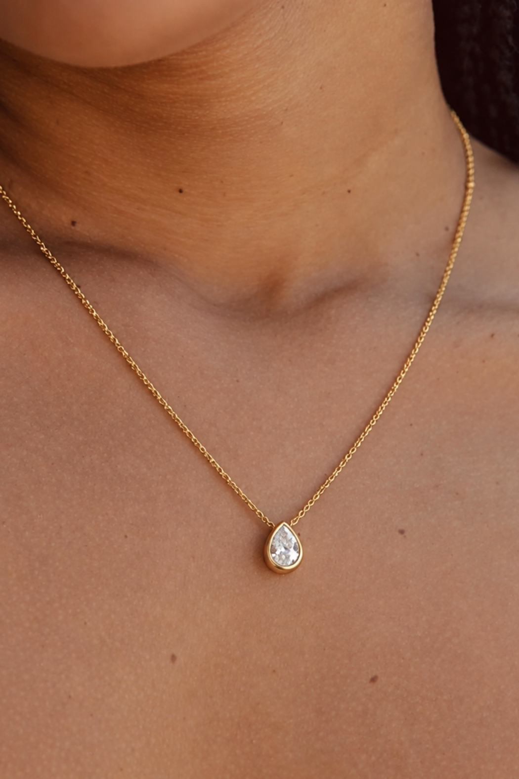 KENNEDY TEARDROP CZ NECKLACE