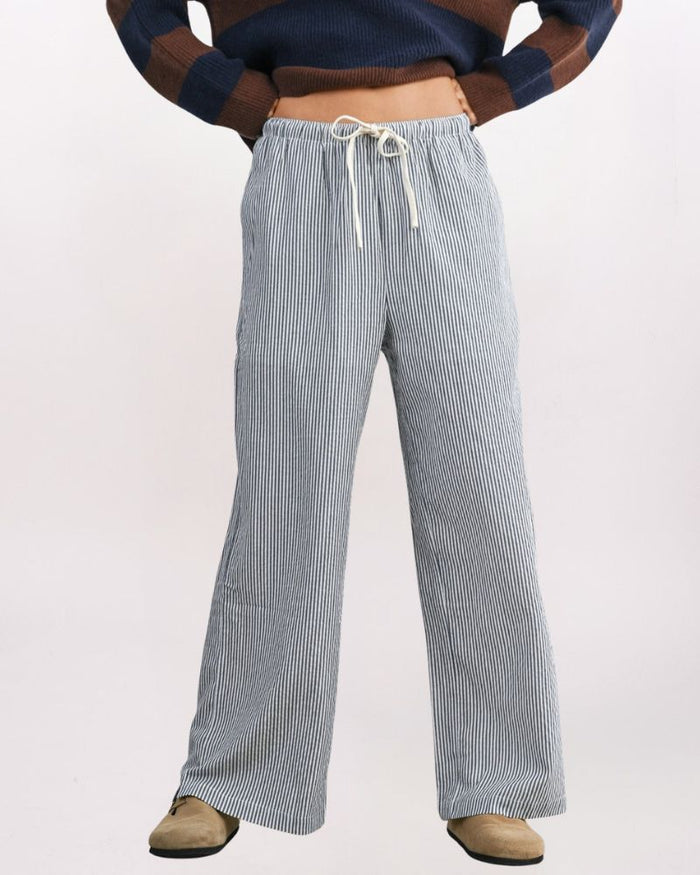 DRAWSTRING SEERSUCKER PANT