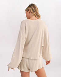 HACCI SWEATSHIRT, BEIGE