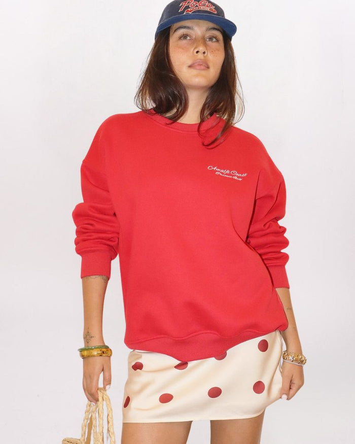 AMALFI COAST SWEATSHIRT - TOMATO