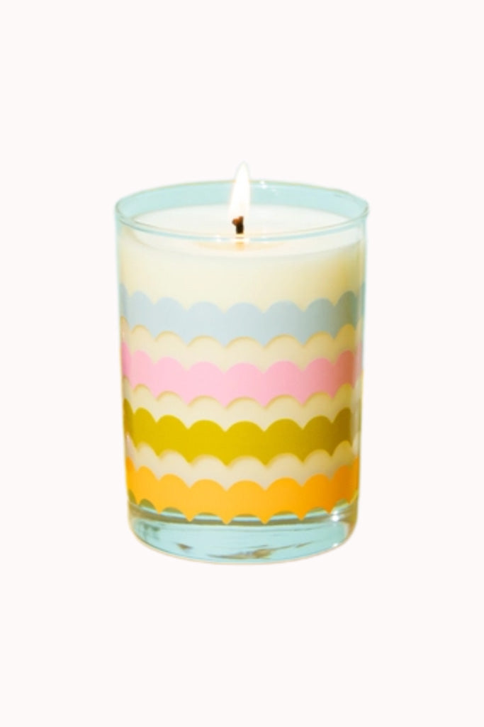 GLASS SCALLOP CANDLE