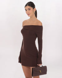 OFF SHOULDER HARDWARE DRESS