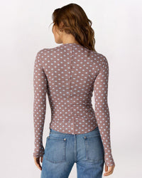 GOING PLACES DOTS CARDIGAN, CHOCOLATE