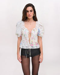 SS PATCHWORK VIOLETTE TOP