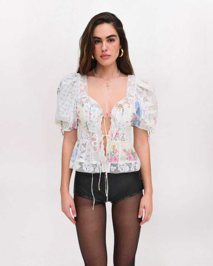 SS PATCHWORK VIOLETTE TOP