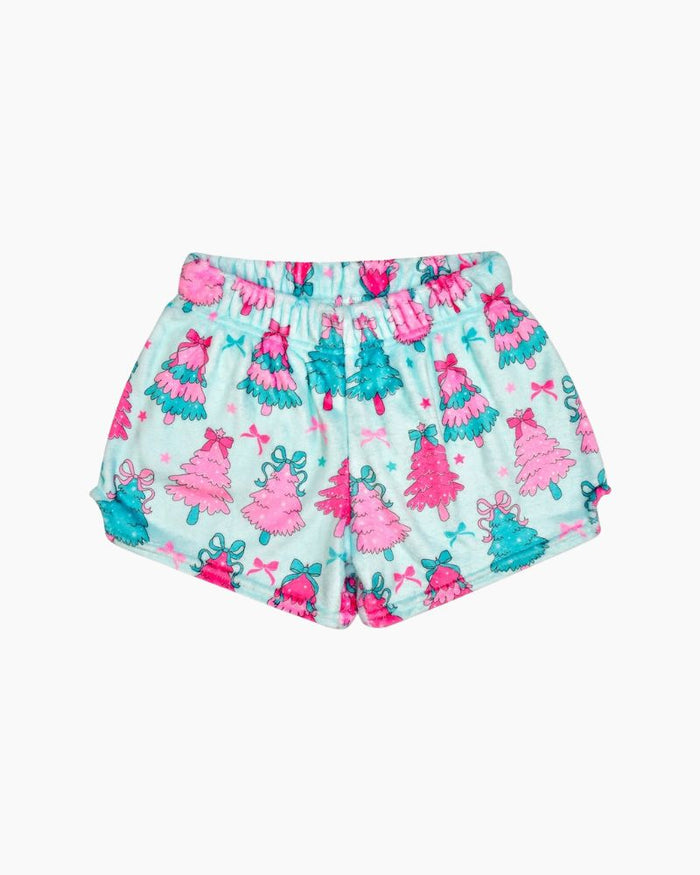 FANCY TREES PLUSH SHORTS