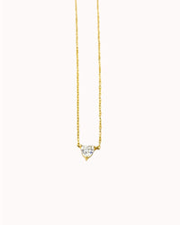 DAINTY CZ HEART NECKLACE