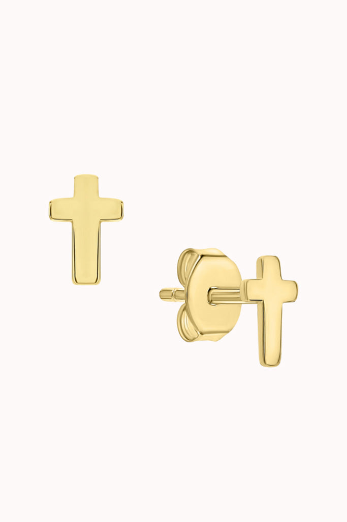 HYPOALLERGENIC CROSS STUD