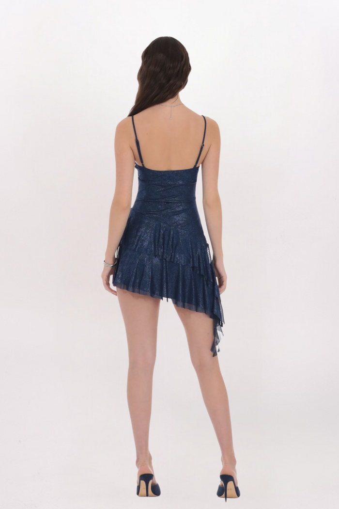 FOIL MESH JELLYFISH DRESS