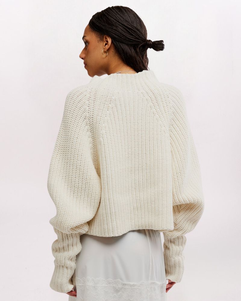LOW TIDE PULLOVER SWEATER, MARSHMALLOW