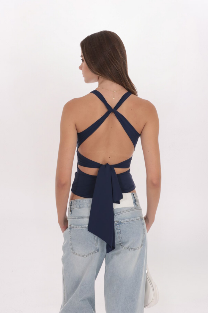 TWIST FRONT CROSSBACK TOP