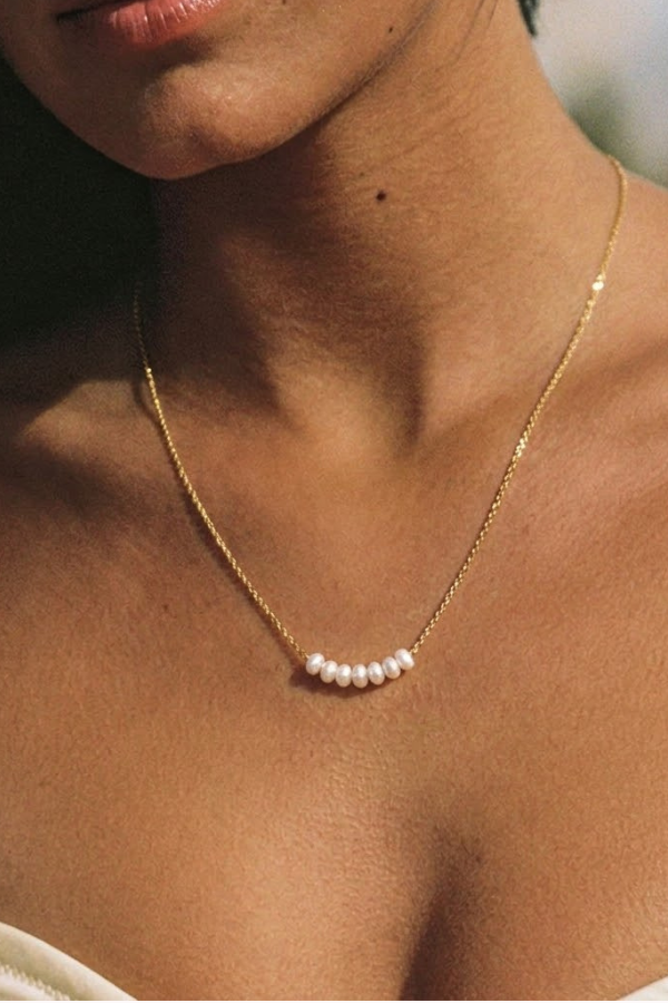 FRESHWATER PEARLS SLIDER NECKLACE