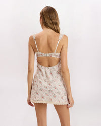 SL TILE FLRL BRA BCK DRSS, TAUPE