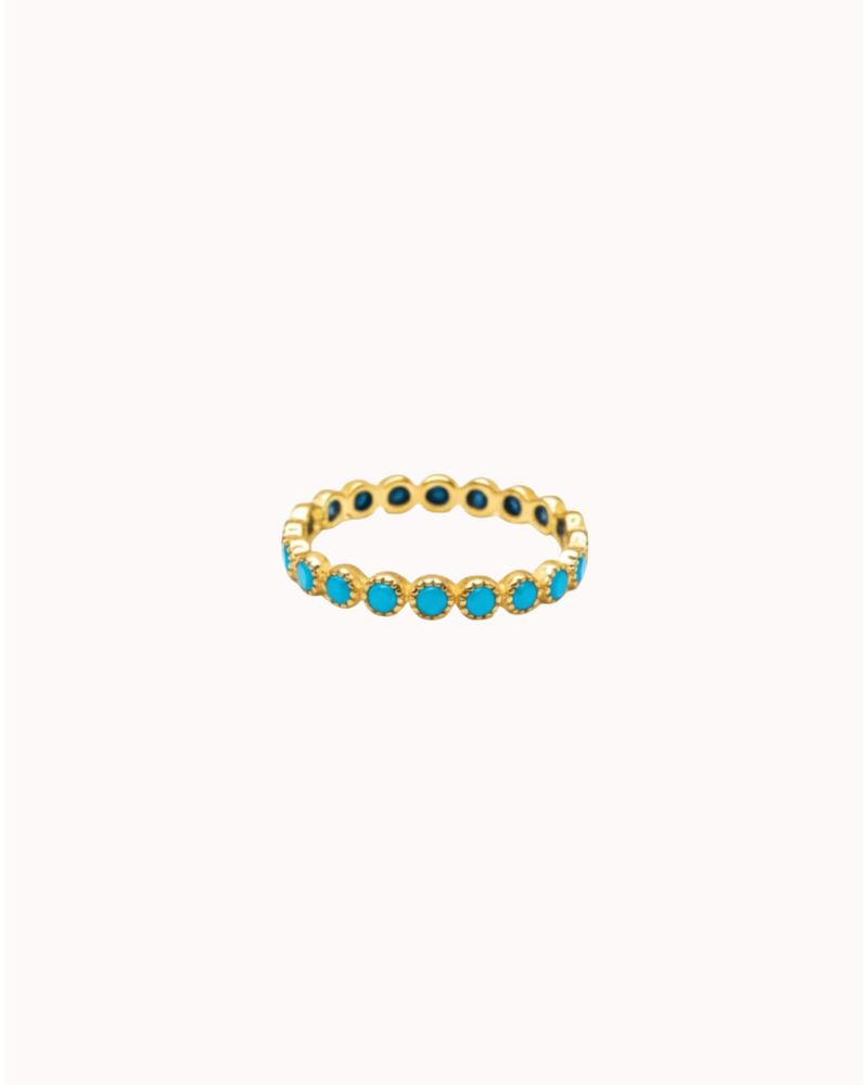 TURQ DOTTED RING