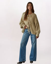 TIE FRONT CARDIGAN