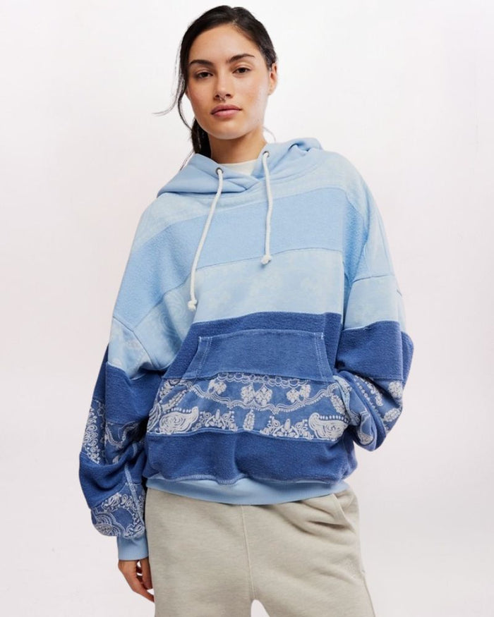 FINAL CALL LOGO HOODIE, BLUE INDIGO