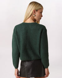 SOFT KNIT CARDIGAN, DK GREEN