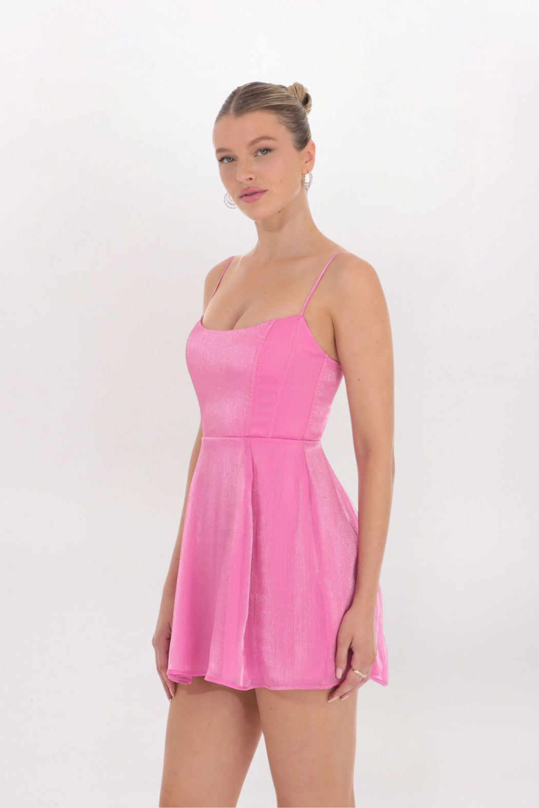 CORSET TOP LACED BACK DRESS