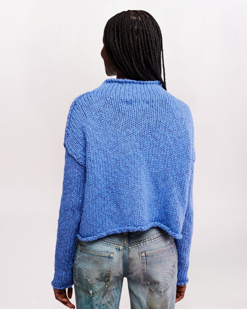 ROLL NECK OPAL SWEATER, PERI BLUE