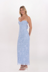 FLORAL TIE BACK MAXI DRESS