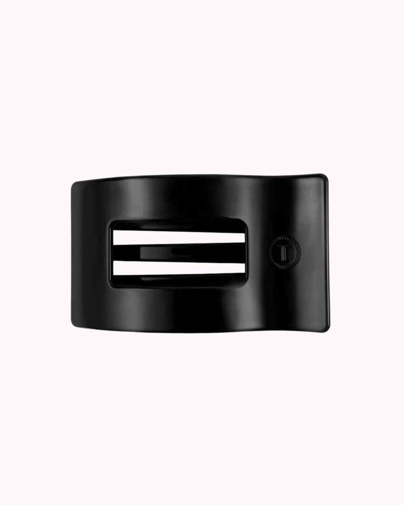 FLAT RECT CLIP - LARGE, JET BLACK