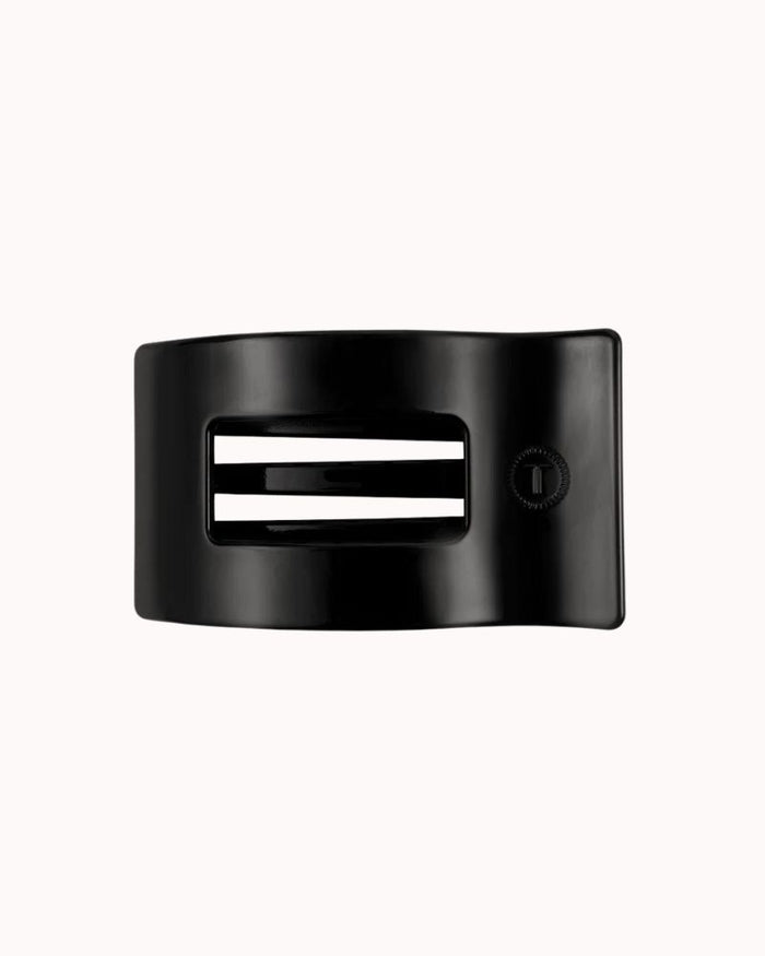 FLAT RECT CLIP - LARGE, JET BLACK