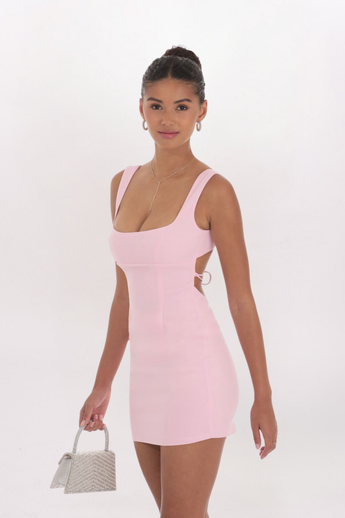 OPEN BACK BODYCON DRESS