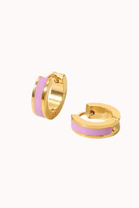 12MM ENAMEL BAND HUGGIE, LILAC