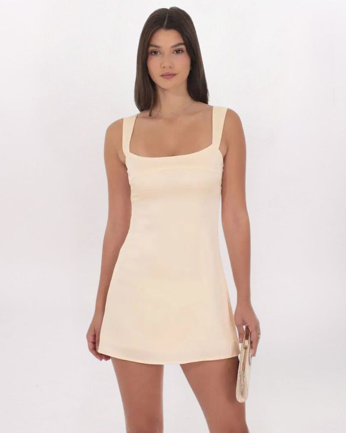 SATIN SHIFT DRESS Girlhero SATIN SHIFT DRESS Girlhero