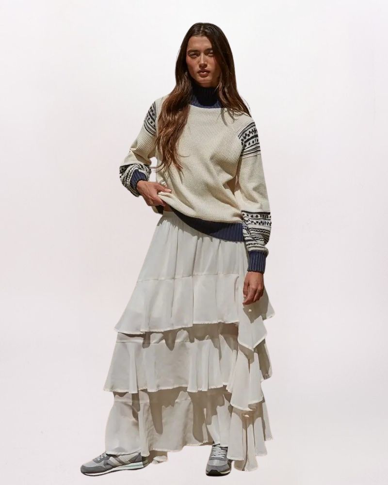 LS FAIRISLE SLV STL TRTLNCK SWTR