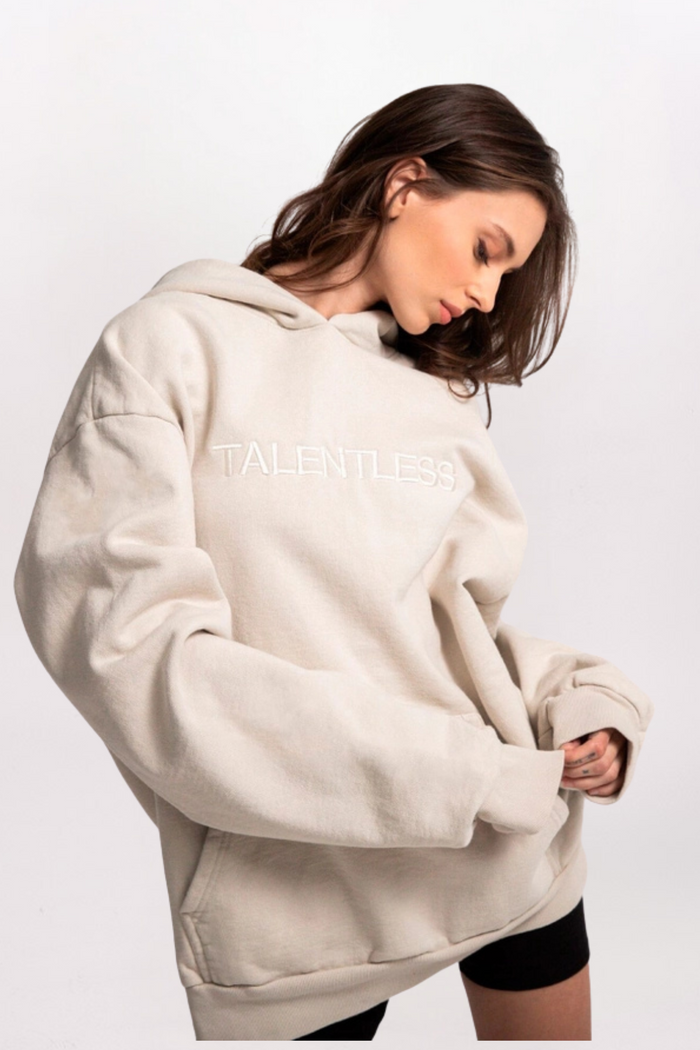 EMBROIDERED CIRCLE LOGO HOODIE