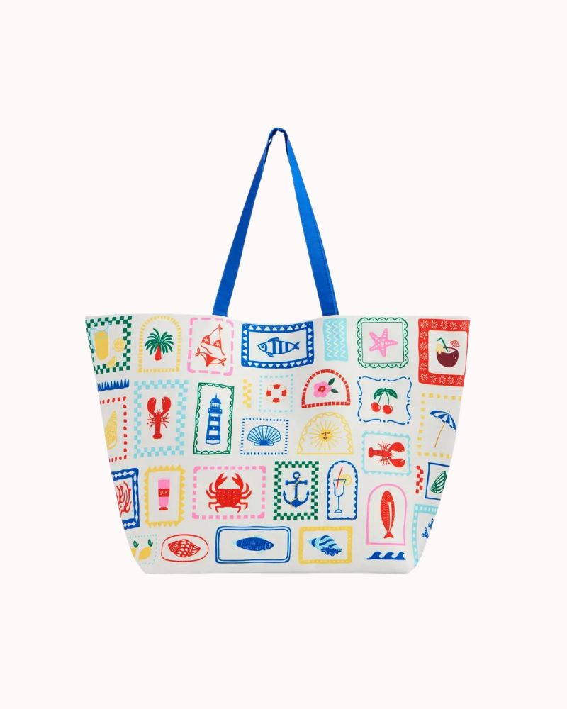SEASIDE STAMP TOTE